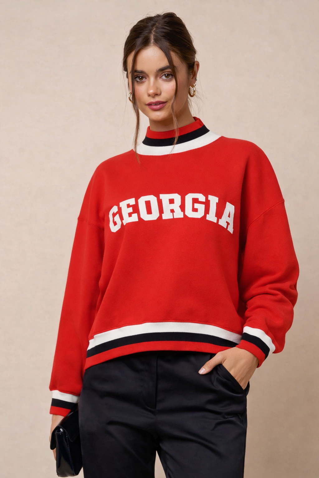 Georgia Collegiate Mock Neck