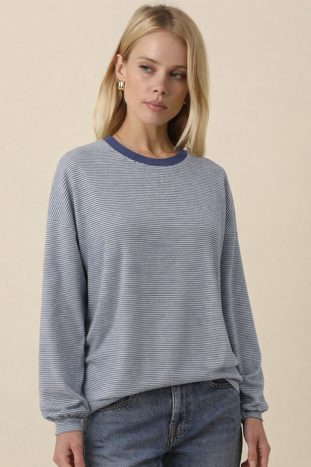 Cameron Crew Neck Oversized Top
