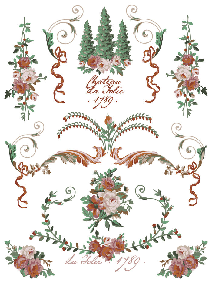 IOD Paint Inlay La Folie 12x16" 8 Pages by Iron Orchid Designs