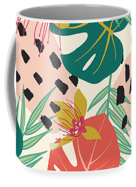 Jungle Floral Pattern - Mug