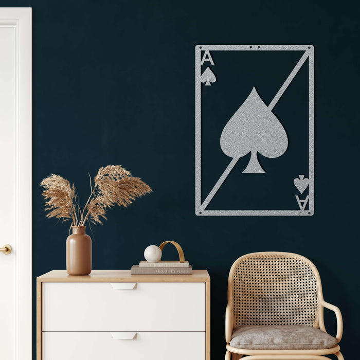 Spade Heart Metal Wall Art - Decor available at Dekadron for $69.90