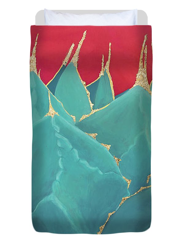 Turquoise Fire - Duvet Cover