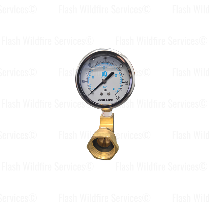 0-600 PSI Liquid Gauge