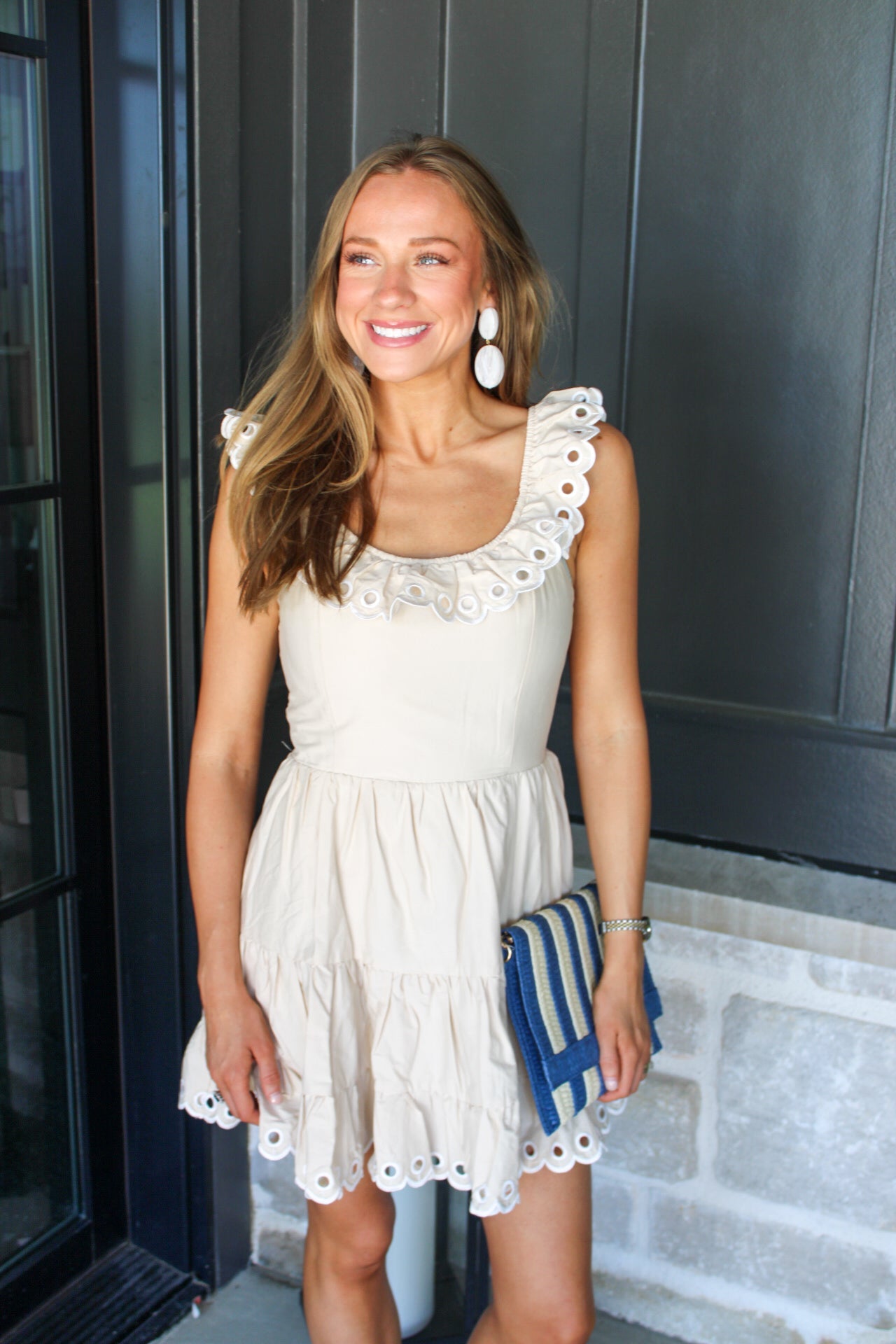 Calla Scallop Mini Dress