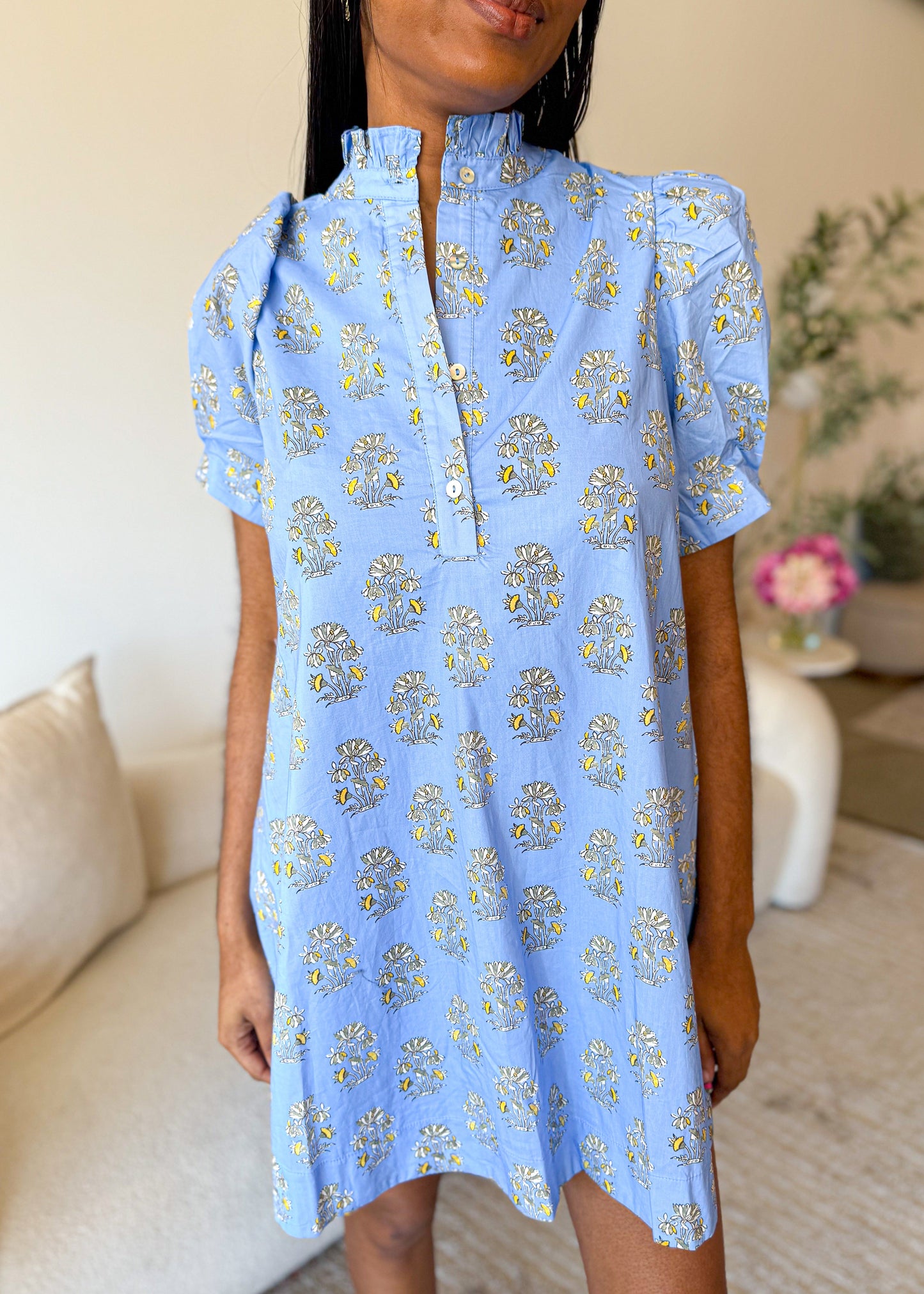 Eliana Puff Sleeve Mini Dress