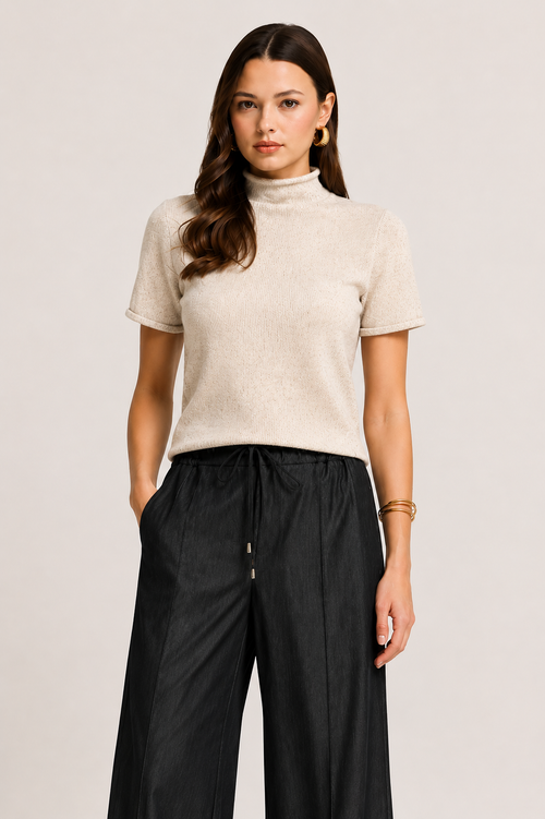 Daphne Mock Neck Top