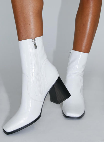 Michelle Boots White