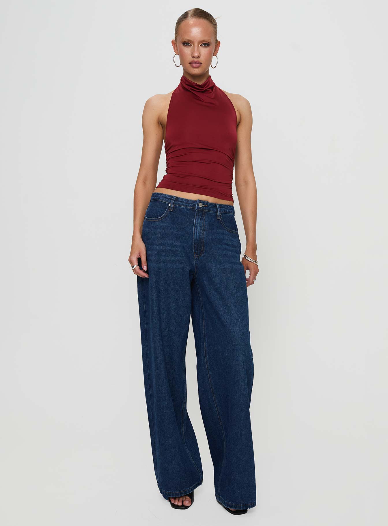 Giggle Top Burgundy
