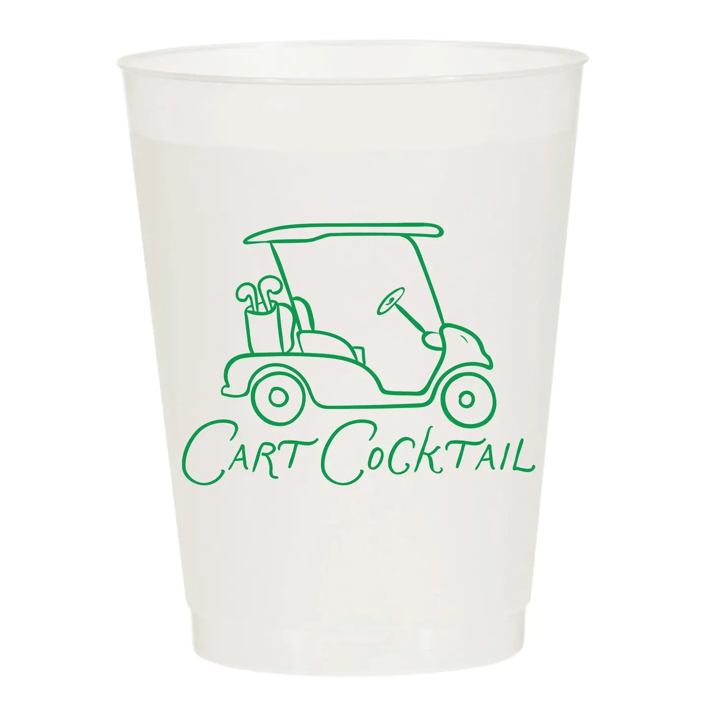 Cart Cocktail Frosted Cups | Set of 10