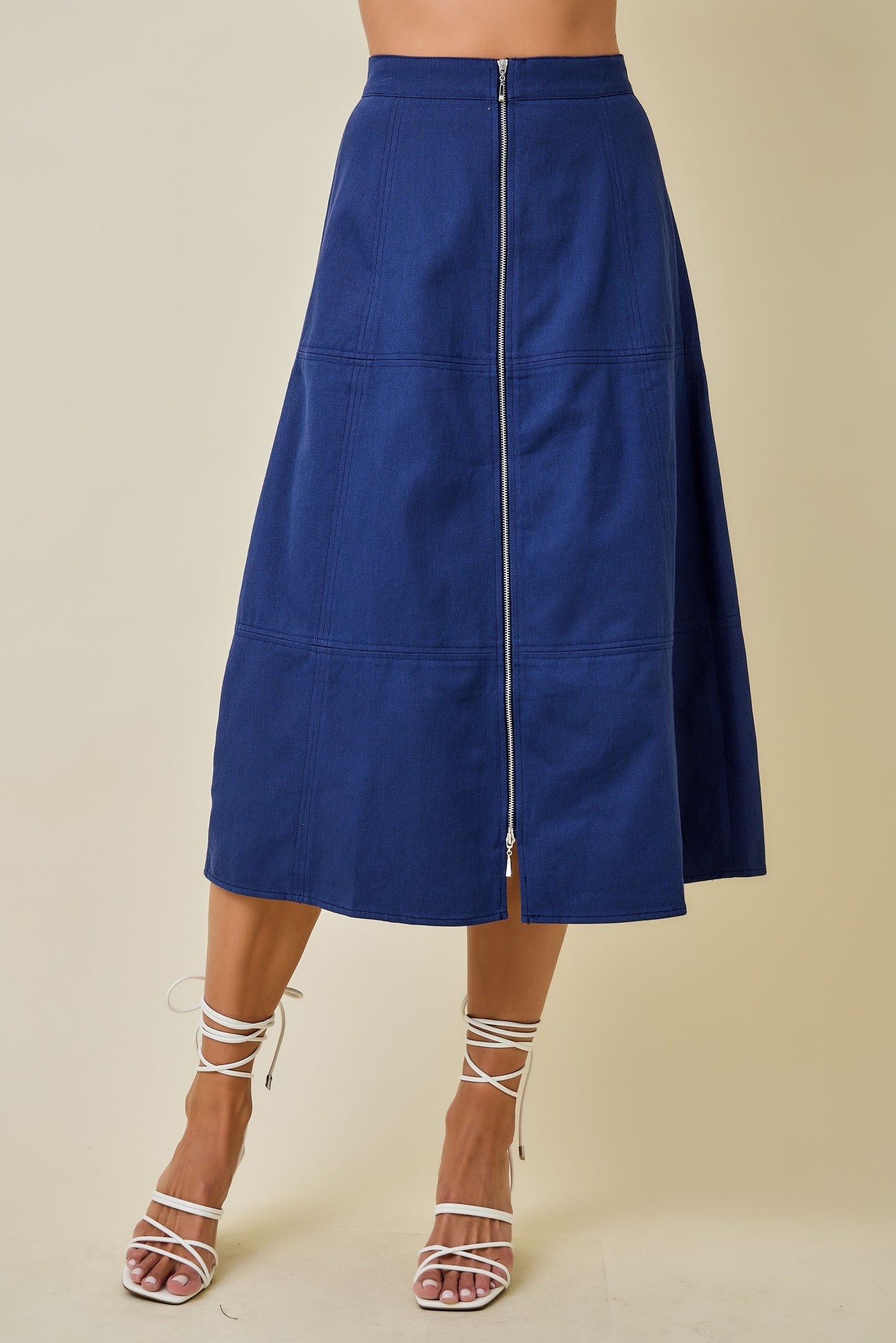 Fae Midi Denim Skirt