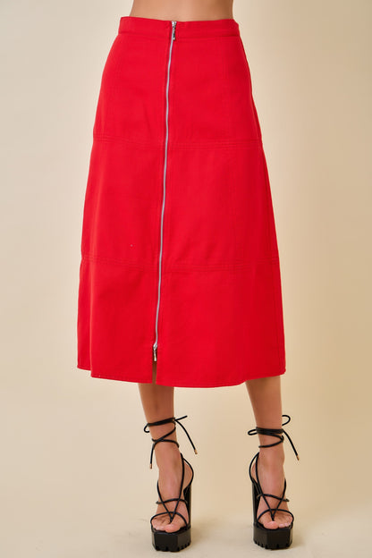 Fae Midi Denim Skirt