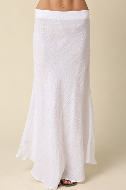 Camryn Coastal Linen Skirt