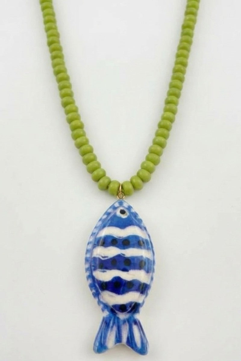 Fish Beaded Necklace