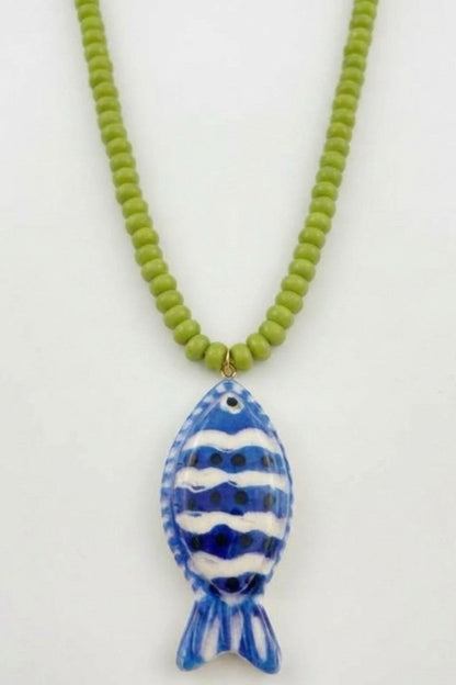 Fish Beaded Necklace