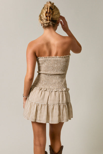 Helene Smocked Tube Dress