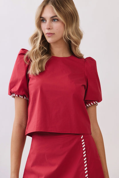 Cora Contrast Top