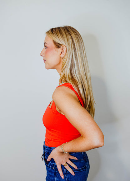 Danica Square-Neck Bodysuit