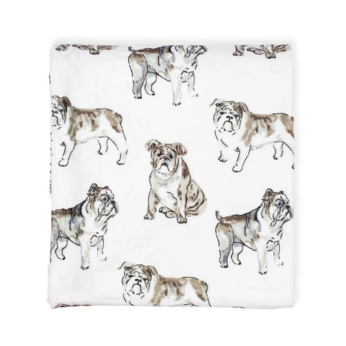 Forever Bulldog Throw Blanket