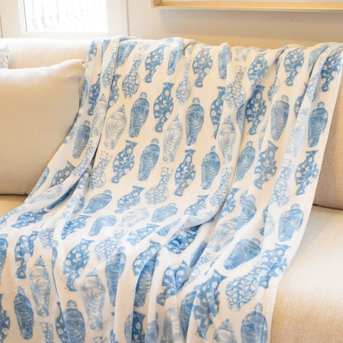 Claire Chinoiserie Throw Blanket