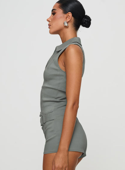 Janae Vest Top Grey
