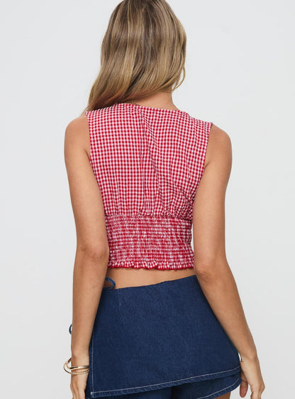 Mixing It Up Top Red / White