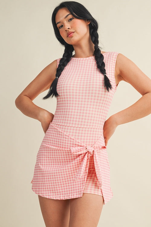 Magnolia Gingham Wrap Dress