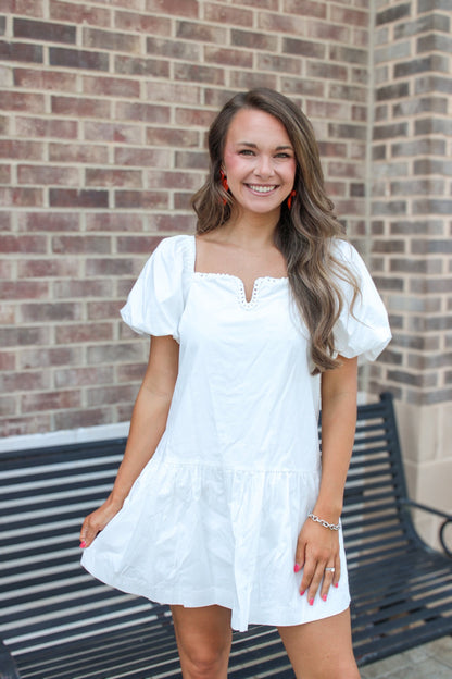 Eliana Knotted Neck Mini Dress