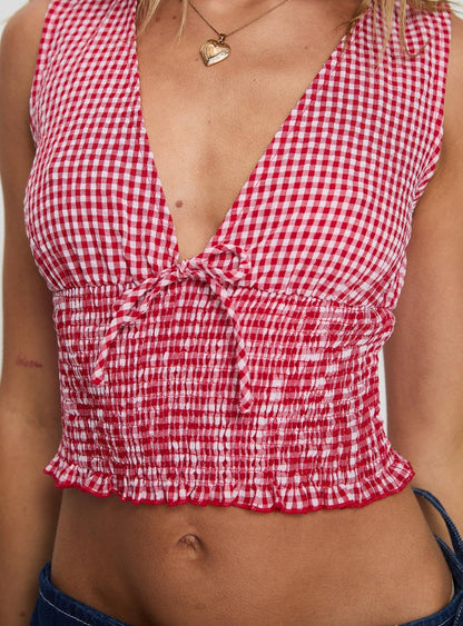 Mixing It Up Top Red / White