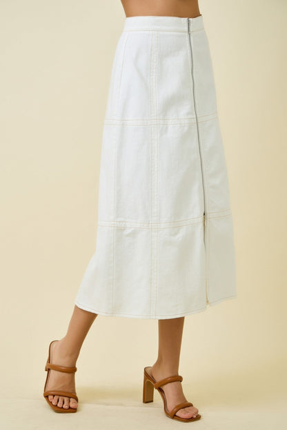 Fae Midi Denim Skirt