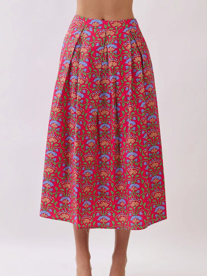 Farah Floral Midi Skirt