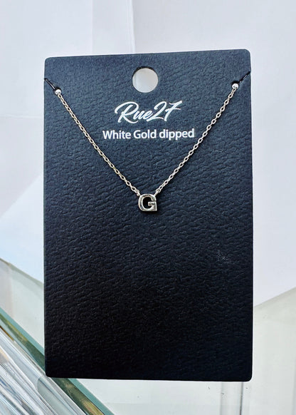 Initial Gold Dipped Necklace