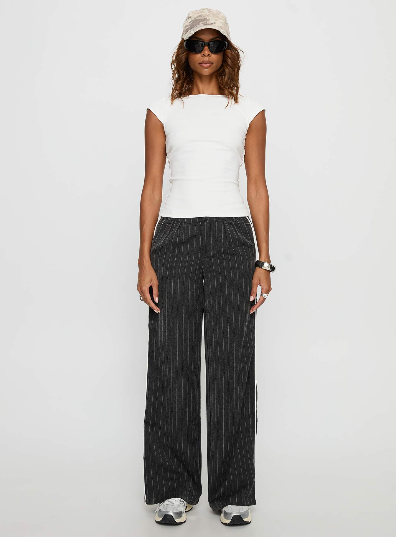 Drives Me Crazy Backless Top White