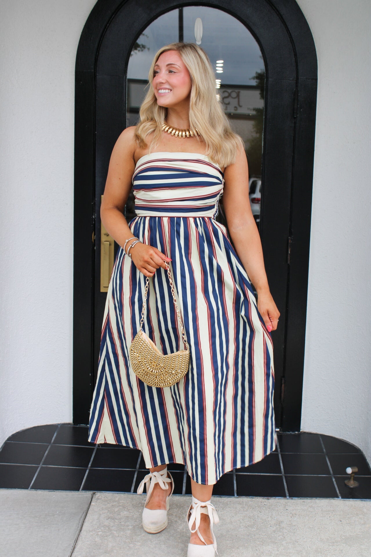 Channing Striped Maxi Dress
