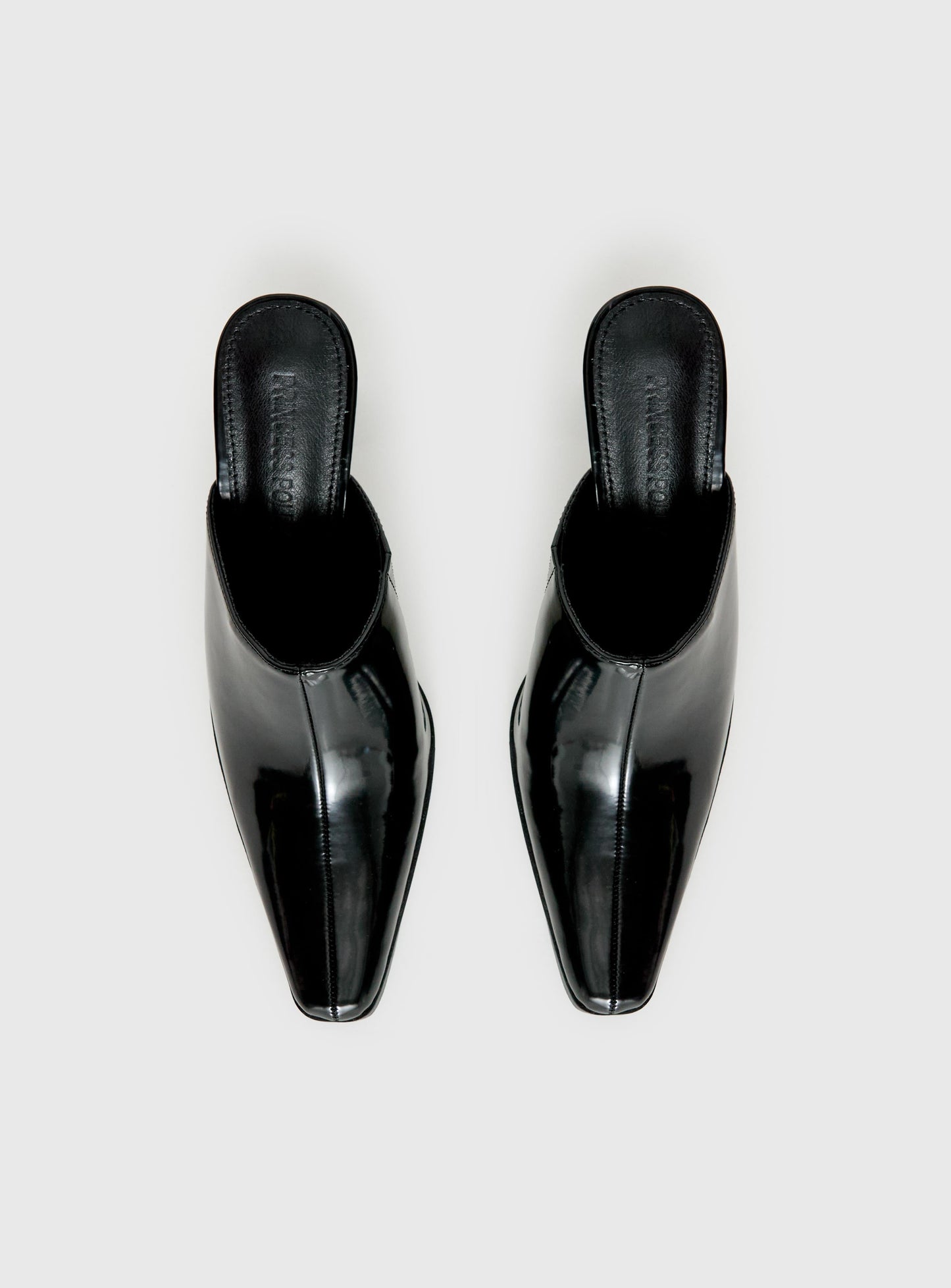 Hania Slip On Closed Toe Heels Black
