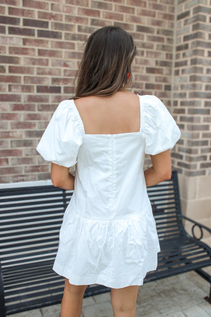 Eliana Knotted Neck Mini Dress