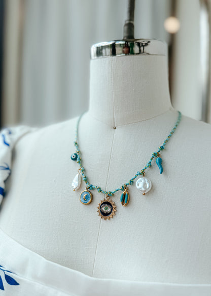 Coastal Cord Charm Necklace