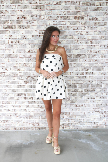 Cecilia Polka Dot Romper