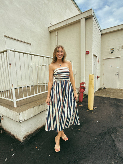 Channing Striped Maxi Dress