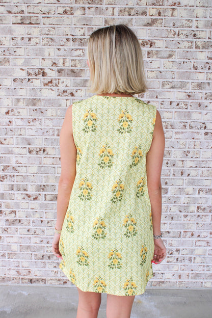 Hannah Floral Sleeveless Mini Dress