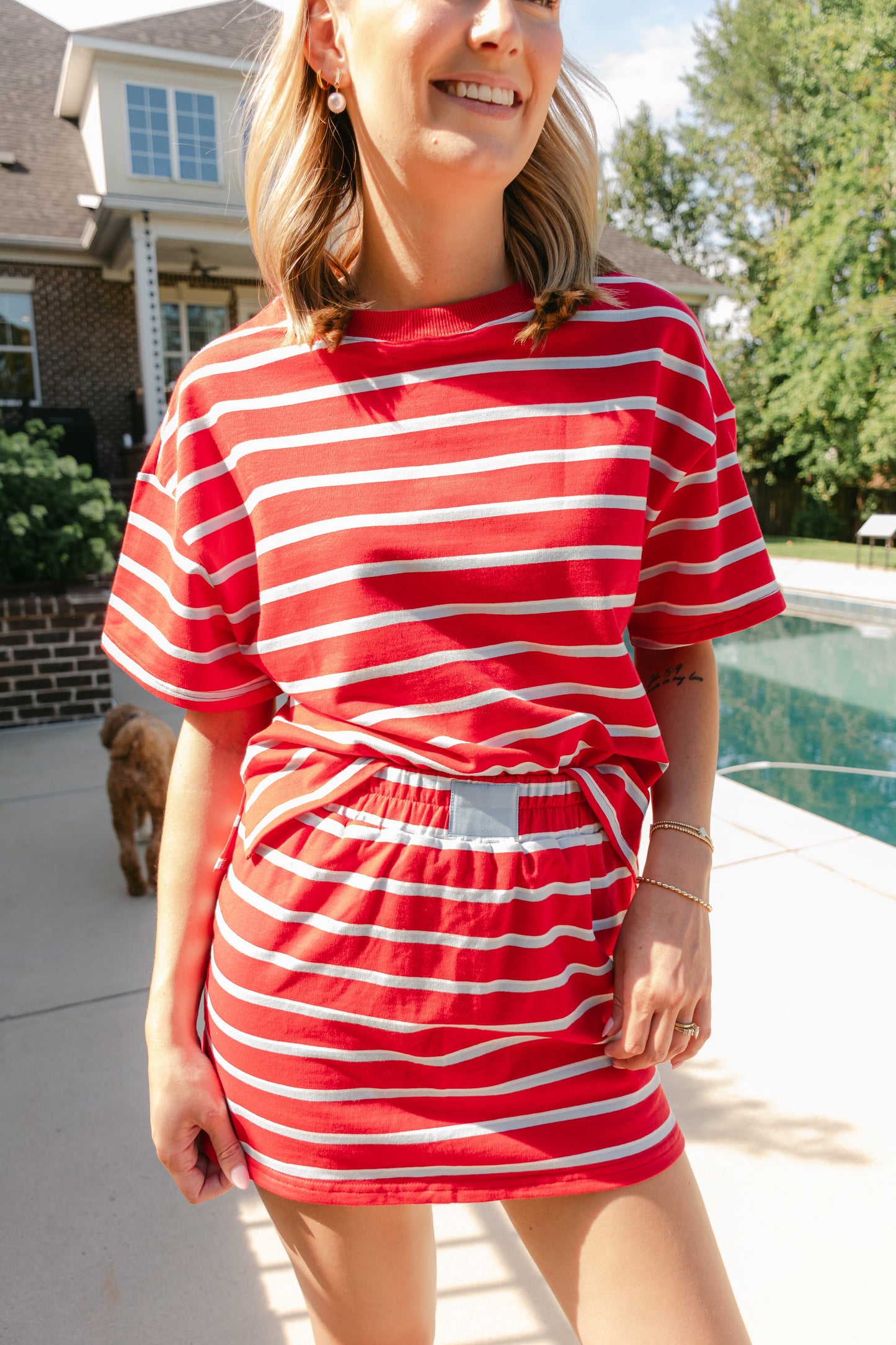 Harper Striped Boxy Top