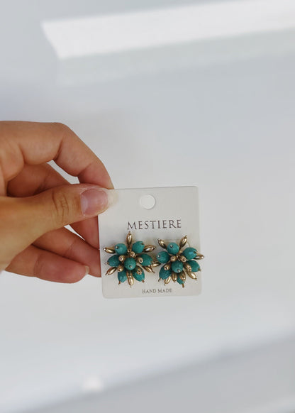 Camila Beaded Bloom Earrings