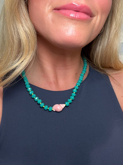 Colette Shell Beaded Necklace