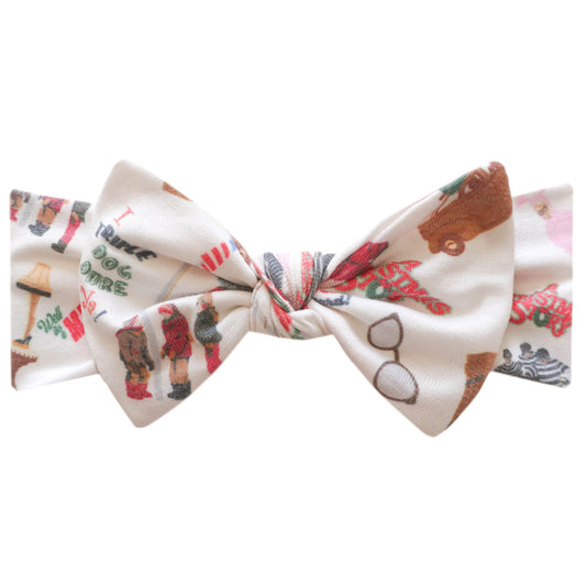 Knit Headband Bow - A Christmas Story