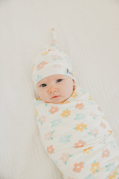 Top Knot Hat - Daisy