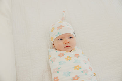 Top Knot Hat - Daisy