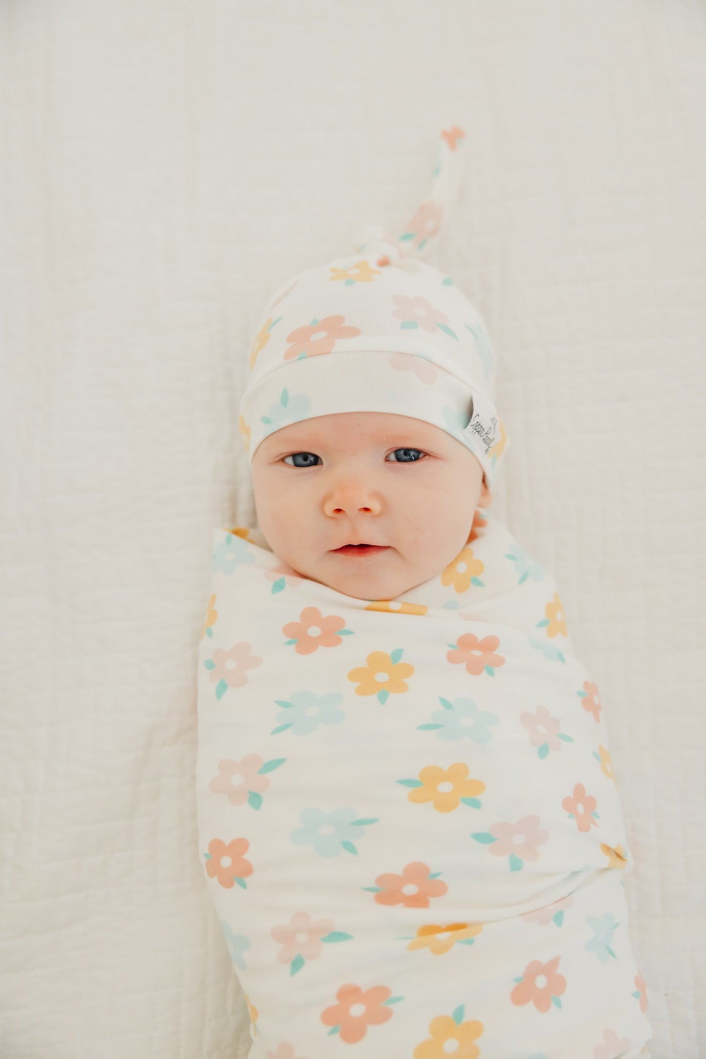 Top Knot Hat - Daisy