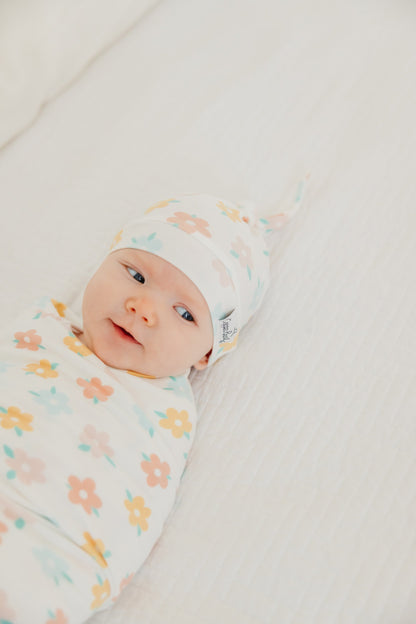 Top Knot Hat - Daisy