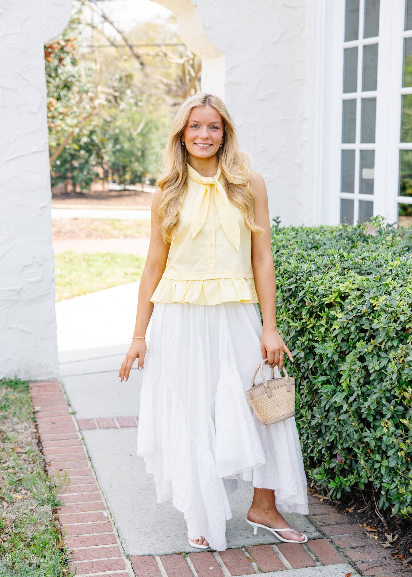 Elara Bow Neck Blouse