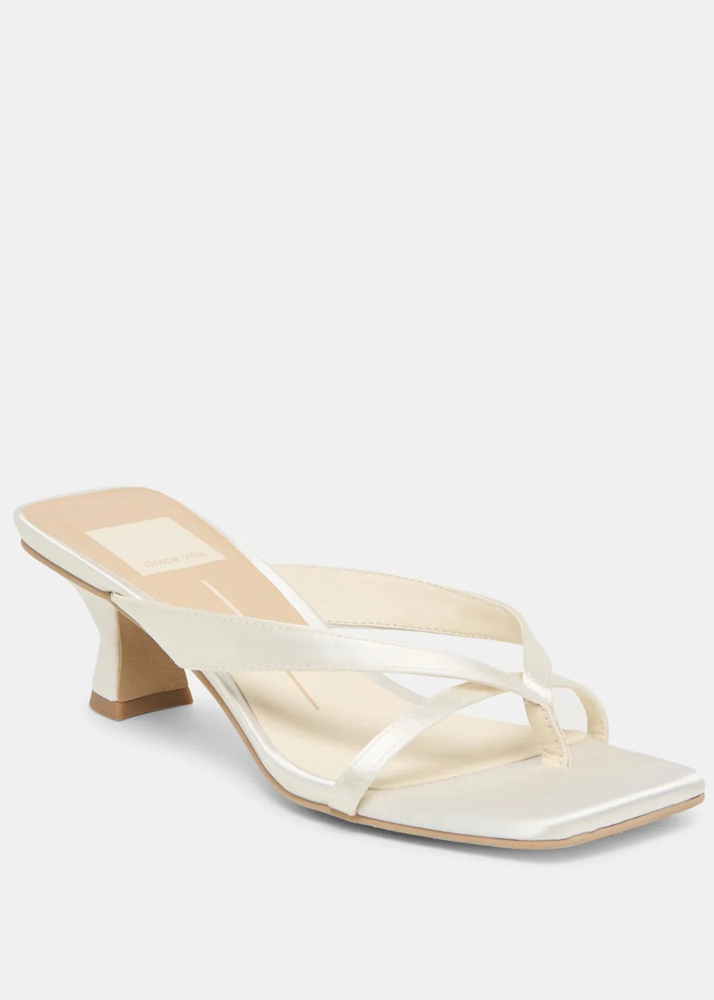 Brevel Heels True White Satin