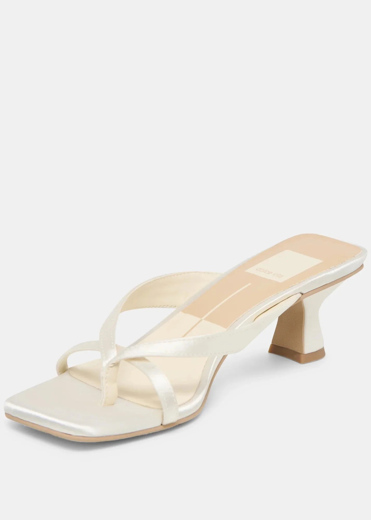 Brevel Heels True White Satin